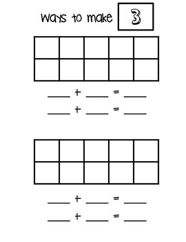 Number Sense - Ways to Make a Number by The Bee's Lees | TpT