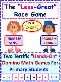 Preview of Number Sense Math Games With Cards, Dice or Dominoes