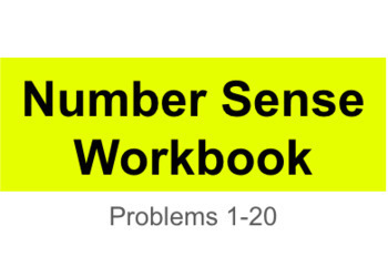 Preview of Number Sense Workbook - Problems 1 - 20 - UIL Practice