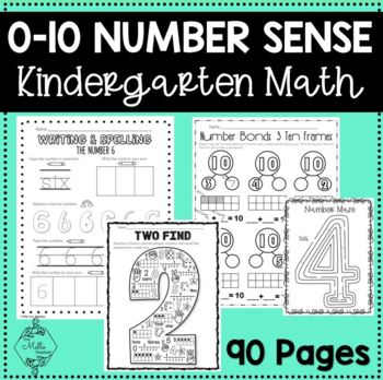 Preview of Number Sense Worksheets 0-10