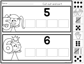 number sense worksheets by natalie lynn kindergarten tpt