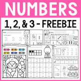 Number Sense Worksheets FREEBIE for 1, 2, and 3