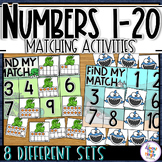 Number Sense a Number Matching Activity for numbers 1 - 20 BUNDLE