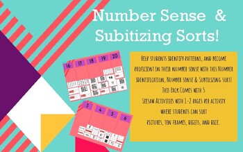 Preview of Number Sense and Subitizing Sorts - Seesaw!