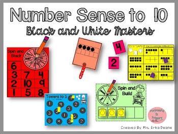 Preview of Number Sense to 10 Activities!