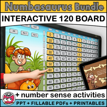 Preview of Number Sense to 120 - Numbasaurus BUNDLE