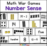 Number Sense War Game with Numbers to 30 | Ten Frames and 