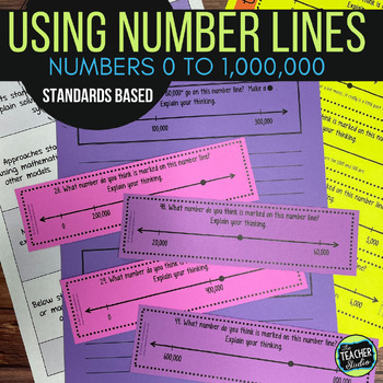 Preview of Number Line Activities to Build Number Sense and Place Value to 1,000,000