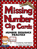 Number Sequence - Missing Number Clip Cards