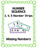 Number Sequence: Missing Numbers 3, 4, 5 Numbers