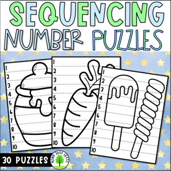 Preview of Number Sequence Puzzle 1-10 - Puzzle Strip