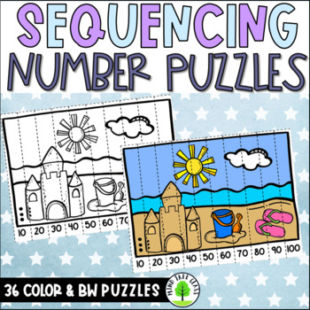 Preview of Number Sequence Puzzle - Puzzle Strip