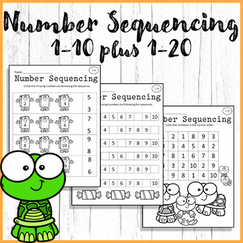 Number Sequencing 1-10 and 1-20 by Coffee Beans And Routines | TpT