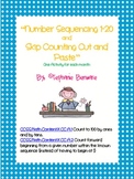 Number Sequencing 1-20 and Skip Counting Cut and Paste