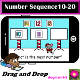 Number Sequencing 10-20 Winter Theme on Boom Cards™