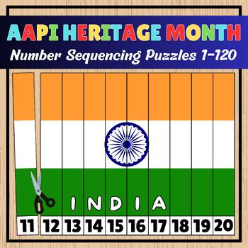 Preview of Number Sequencing | (AAPI) Heritage Month | Montessori Math Activity