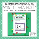 Number Sequencing Digital Task Cards for Distance Learning