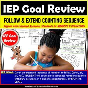 Preview of Number Sequencing | Number Order Worksheets | IEP Goal Review Special Education