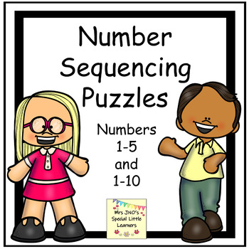 number sequencing puzzles numbers 1 5 and 1 10 by mrsjno