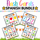 Number,Shape,Color & Alphabet Flash Cards SPANISH BUNDLE -