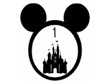 Number Signs Disney Mickey Head Outline