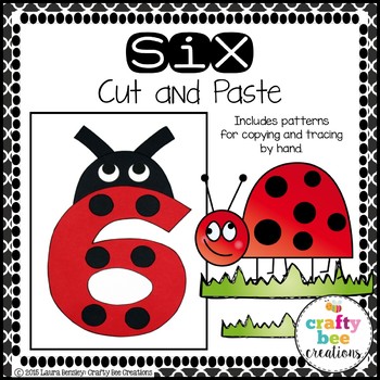 Preview of Number Craft Activities | Six Craft | Six Cheers for Ladybug Activity | Insect