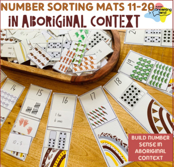 Preview of Number Sorting Mats 11-20 in Aboriginal context - Number Representations