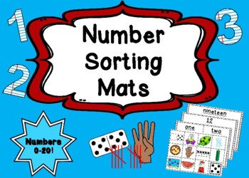Preview of Number Sorting Mats