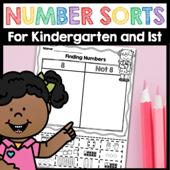 Preview of Number Sorts for Kindergarten | Kindergarten Math | Number Practice Homework