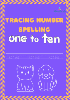 Preview of Number Spelling Tracing