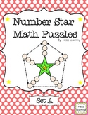 Number Star Math Puzzles - Set A