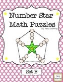 Number Star Math Puzzles - Set B