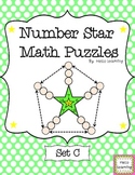 Number Star Math Puzzles - Set C