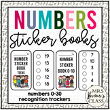 Number Sticker Books | Numbers Recognition Trackers | 0-10