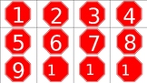 Number Stop Signs- Numerals and Ten Frame