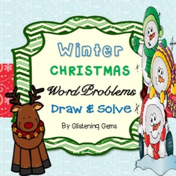 Preview of Number Stories Kindergarten and 1st Grade | / Winter Math Activities