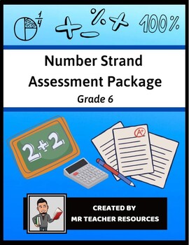 Preview of Number Strand Assessment Package - Grade 6