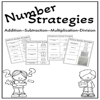 Preview of Number Strategies by Operation Guide