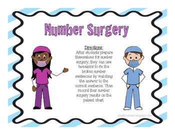 Preview of Number Surgery {Freebie}