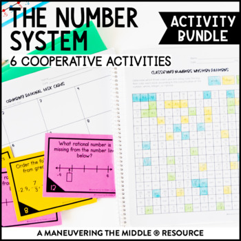 Preview of Rational Number System Activity Bundle | Compare and Order Rational Numbers
