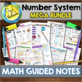 Number System ALL 6th GRADE STANDARDS Bundle Guided Notes/