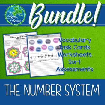 Preview of The Number System Bundle -7th Grade