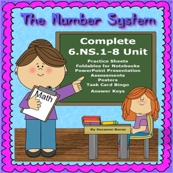 Preview of Number System Complete Unit: 6.NS.1-8