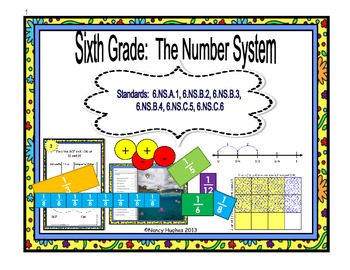 Preview of Number System:  Fractions, Decimals, GCF & LCM, Integers& Coordinate Plane