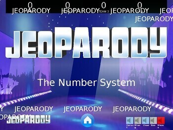 Preview of Number System Jeopardy Game PowerPoint