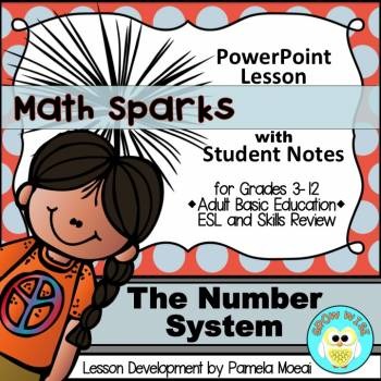 Preview of Math Sparks: Place Value - Number System PPT and Student Notes