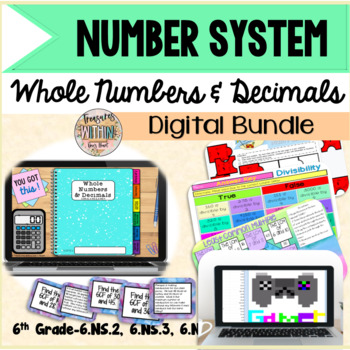 Preview of Number System-Sixth Grade Math Growing Bundle (6.NS.2, 6.NS.3, 6.NS.4)