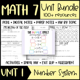 Math 7 Unit 1 Number System - Unit Bundle