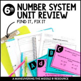 Number System Review Error Analysis | Compare & Order Rati