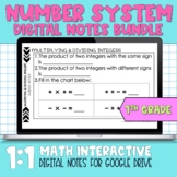 Number Systems Digital Notes 7th Grade Math Digital Notes 